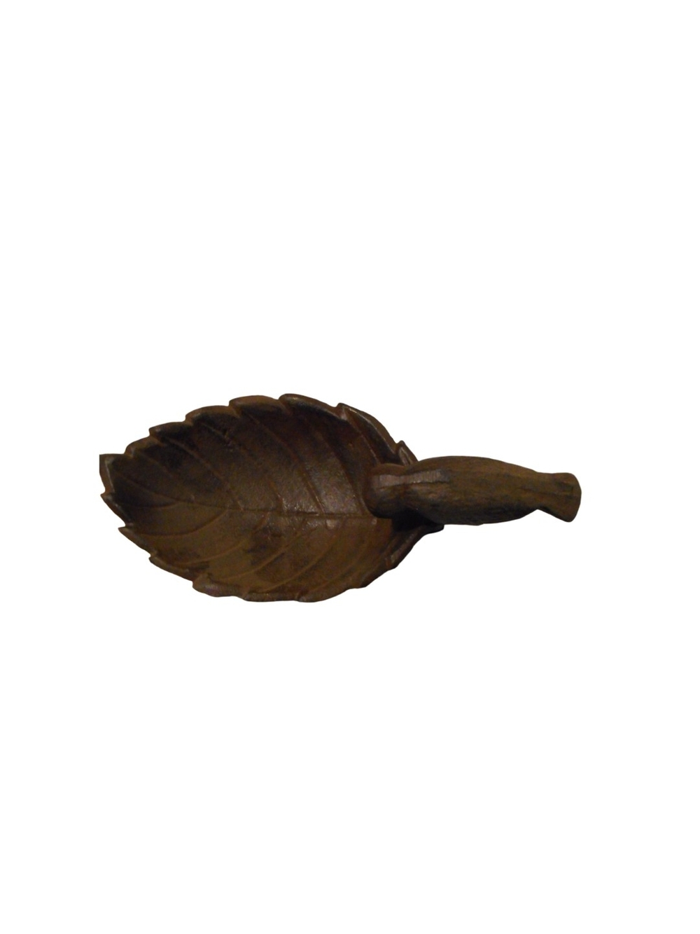 CAST IRON RUST FINISH BIRD ON LEAF  SOAP DISH/TRINKET TRAY New Cast Iron GUC